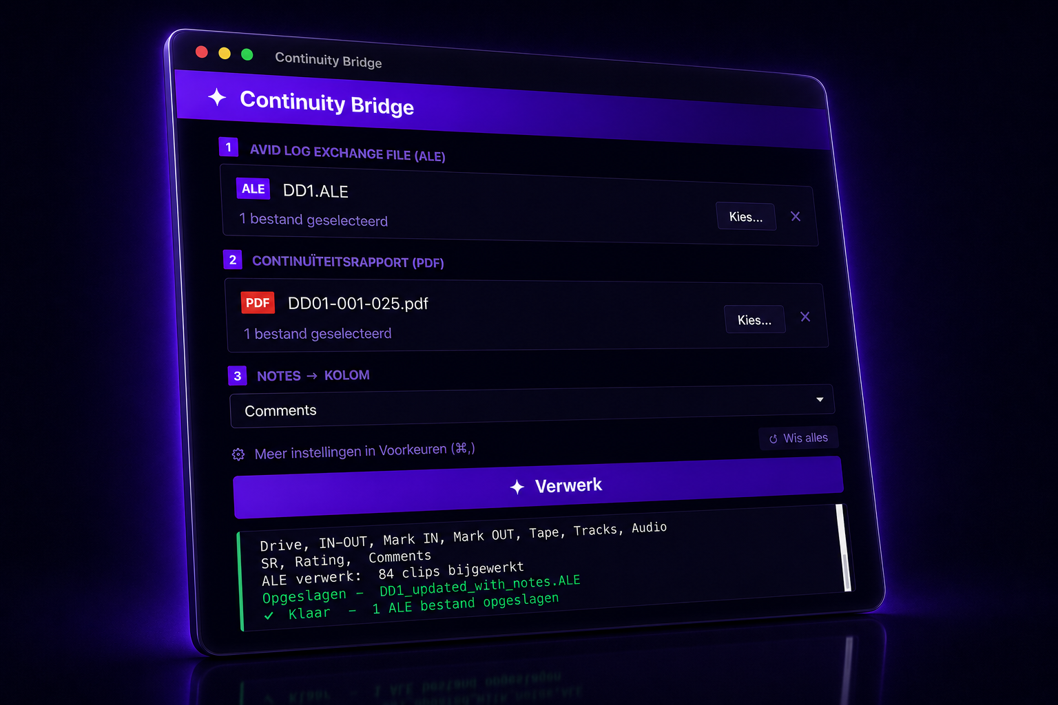 Continuity Bridge interface